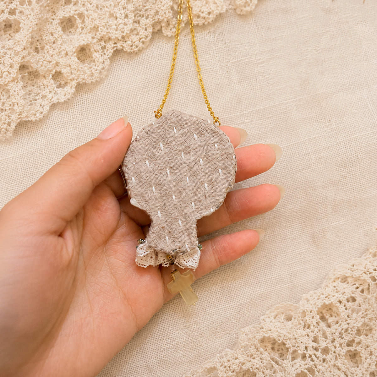 A002 — Handmade Doll Pendant Necklace | Choose Your Lambwick Resident | Lambwick Manor Collection