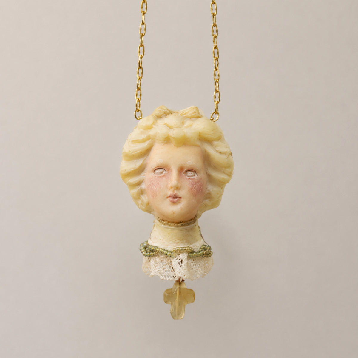 A002 — Handmade Doll Pendant Necklace | Choose Your Lambwick Resident | Lambwick Manor Collection