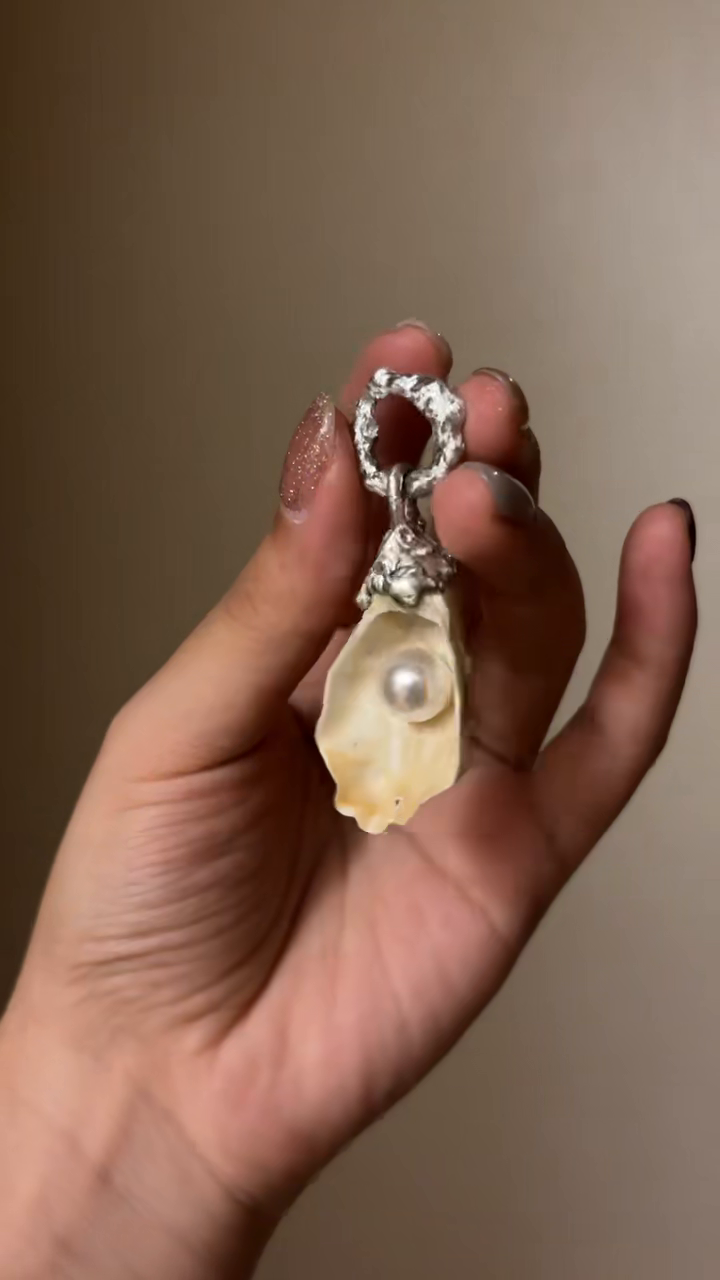 Shell Pearl Talisman Pendant