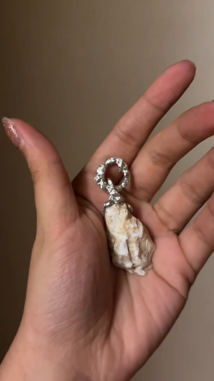 Shell Pearl Talisman Pendant