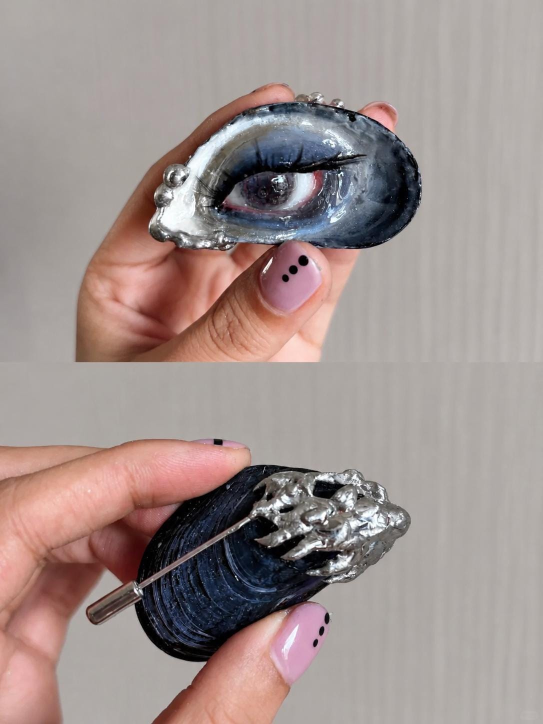Blue Smoky Shell Eye — artwork and styling view 4
